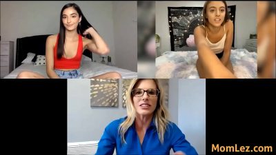 Mom Monitors Daughters Video Calls