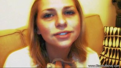 Chubby Blondy – Wet Sloppy Cumshot Blowjob Time