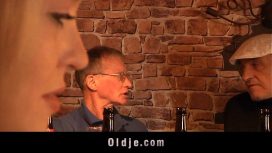 Oldje – Tiffany Fox – English Oldman Fucks Cute American Blonde In A Pub