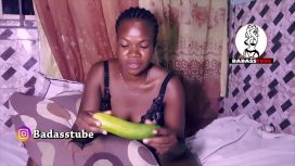 Badass Tube – Ladygold Africa Masturbating With A Cucumber Trailer Badasstube