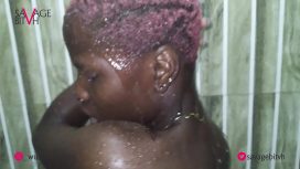 Realsavagebitvh – African Goddess Showers And Shows Off Ass